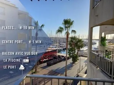 Port Dauphin 28, Studio 4 Pers, Vue Port, Piscine *